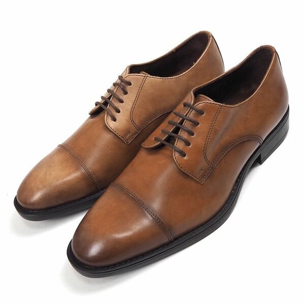 P959 未使用品 ジャンカルロモレリ ストレートチップ ビジネスシューズ 本革 GIANCARLO MORELLI (サイズ:25-25.5cm) 紳士靴 f-18