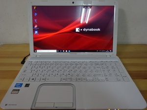 東芝 ノートパソコン dynabook T552/36GWS/Cele B830 1.8GHz/4GB/500GB/中古特価良品