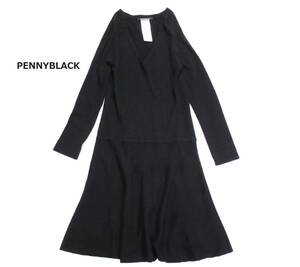 ペニーブラック PENNY BLACK 三喜商事 カシミヤブレンド ニット ワンピース M