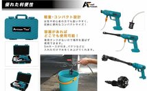 改良版　高圧洗浄機 コードレス トリガーロック機能搭載（青）18Ｖマキタ バッテリー使用可能 収納ケース付き（バッテリー別売り)_画像5