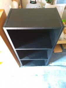カラーボックス 3段3個セット (大理石ブラック) 黒 3段ボックス 収納家具