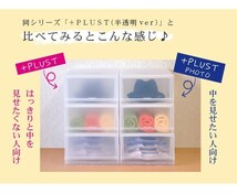 衣装ケース 収納ケース プラスチック 引き出し チェスト 幅51cm 奥行45cm 高さ20.5cm 1段 収納ボックス おしゃれ プラストフォトPH5101_画像10