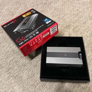 Creative Sound BlasterX G6 高音質 ポータブル ハイレゾ対応 ゲーミング USB DAC PC PS4 Switch SBX