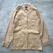 Ralph Lauren サファリジャケット サファリシャツ　ラルフローレン ラルフ リネン ビンテージ vintage ヴィンテージ 古着 70s 80s サファリ_画像1