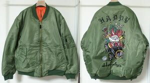 NUTS ART WORKS x FOSTEX GARMENTS BOMBER JACKET MA-1 ボンバー ジャケット XXL