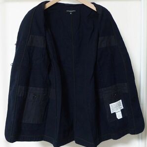 17AW Engineered Garments エンジニアードガーメンツ Bedford Jacket Wool Elastique ベッドフォード ジャケット M 紺の画像3