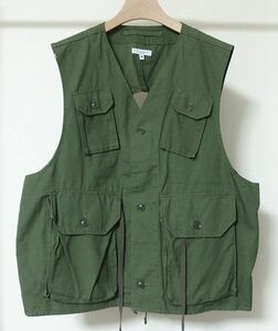 23SS Engineered Garments エンジニアードガーメンツ C-1 Vest Cotton Ripstop ミリタリー ベスト M