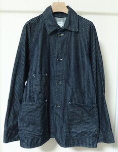 POST O'ALLS OVERALLS ポスト オーバーオールズ ヘリンボーン デニム カバーオール ジャケット M アメリカ製