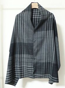 Engineered Garments エンジニアードガーメンツ Button Shawl Worsted Wool Plaid ボタン ショール チェック ストール