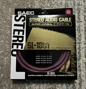 ★SAEC（サエク）SL-1801 Super Anneal（スーパーアニール）RCA (1.2m/2本) オーディオケーブル RCAケーブル★