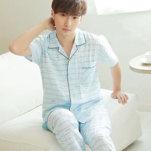 新品!パジャマ メンズ 紳士 男性 上下セット L