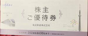 東武鉄道株主優待冊子　2冊セット　2024/6/30