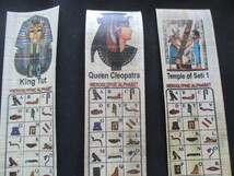 エジプトのお土産、パピルス紙、しおり10枚、セット_画像2