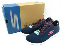 【未使用タグ付】SKECHERS GO WALK LITE 超軽量 高反発 高クッション 5GEN メッシュスリッポンスニーカー 23.0cm NVPK 定価7,150円【1167】_画像1