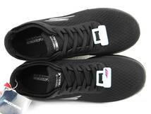 【訳あり未使用】SKECHERS GO WALK LITE 超軽量 高反発 高クッション 5GEN メッシュスリッポンスニーカー 左25.0cm 右24.0cm BBK【1171】_画像3