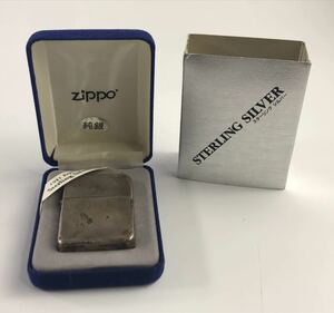 1000円~●★着火未確認★ ZIPPO オイルライタースターリングシルバー 純銀 1941年 ケース付 喫煙具 ★okoy2420816-80★op3272