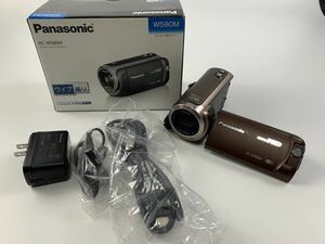 1000円~■★通電確認のみ★Panasonic HC-W580M デジタルビデオカメラ ワイプ撮り 箱付き★okoy2443627-255★t8589