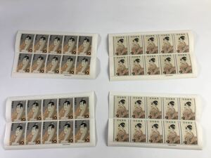 1000円〜■★日本切手★未使用 切手趣味週間 ビードロを吹く娘 写楽 1955年 1996年 大蔵省印刷局製造 まとめ ★okoy2492809-242★p6090