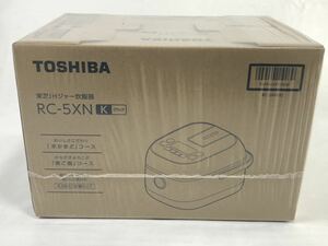 1000円〜■★未使用★TOSHIBA 東芝IHジャー炊飯器 RC-5XN Kブラック 3合炊き 0.5ミニ軽量カップ付き★okoy2446463-157★r30097