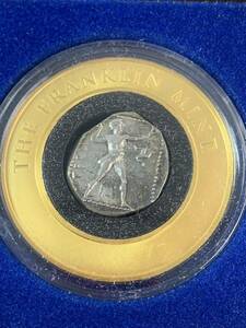 1000円~●★フランクリンミント★THE FIRST OLYMPIC COIN 古代ギリシャ 初代オリンピック 銀貨 コレクション★okoy2371377-227★ot5385