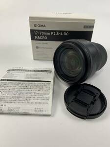 1000円~■★動作未確認★SIGMA シグマ 17-70mm 1:2.8-4 DC 箱付き カメラレンズ★okoy2443668-313★t8591