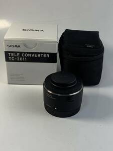 1000円~■★動作未確認★SIGMA シグマ TELE CONVERTER 2x TC-2011 FOR L-MOUNT 箱付き★okoy2483212-153★t8751