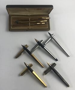 1000円〜●★一部筆記確認済★ 万年筆 ペンシル PARKER PILOT CROSS ペン先14k-585 スターリングシルバー まとめ★okoy2473367-281★op3331