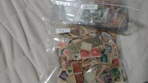 日本切手　使用済み2100枚＋紙付70g　昭和切手おまとめ　戦前、戦後　田沢　菊　