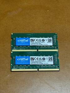♪ Crucial クルーシャル ノートPC用メモリ　CT8G4SFS832A　8GB 2枚　合計16GB　DDR4-3200　SO-DIMM ♪