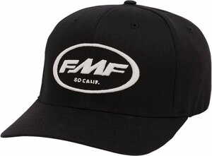 S/Mサイズ - ブラック/ホワイト - FMF Factory Don 2 フレックスフィット ハット/キャップ