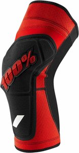 L размер - красный / черный - 100% Ridecamp защитные наколенники колени 