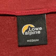 LoweAlpine『メンズ M』 中厚手 長袖ハーフジップシャツ ブラック Lサイズ 速乾伸縮 LFM13018 ロウアルパイン_画像8