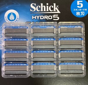 ●送140~schick HYDRO5 CUSTOM 「シック ハイドロ5 カスタム」替刃 12個 五枚刃 メンズ 脱毛 髭剃り