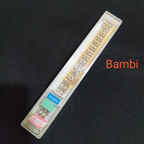 [新品]　Bambi バンビ　腕時計　交換ベルト　金属ベルト　12m/以上 時計バンド BAMBI