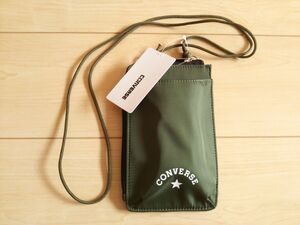 新品CONVERSE*スマホショルダーバッグ*未使用コンバース*送料無料カーキ色