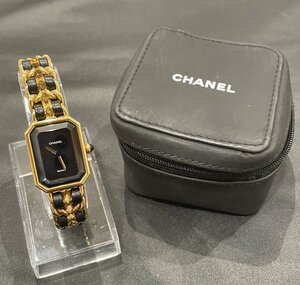 【6AT伊02048E 】★腕時計★wristwatch★CHANEL★シャネル★プルミエール★PLAQUE OR G 20 M★レディース★ゴールド★クウォーツ★メッキ★