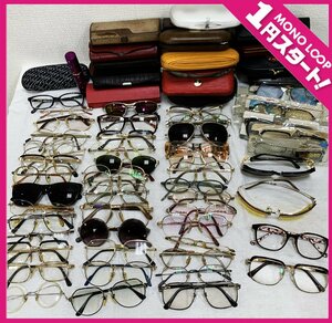 【10AT平02001F】1円スタート★眼鏡 老眼鏡 サングラス★訳アリ 未検品★RayBan★金張り★LANCEL★ポールスミス★ハズキルーペ★部品取り