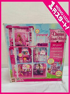 【佐着SO明12004A】★1円スタート★バービー★ドリームタウンハウス★ドールハウス★３階建て★DreamTownHouse★Barbie★未開封★