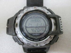 (10)☆カシオ CASIO プロトレック PROTREK 1471 PRT-400 メンズ腕時計 トリプルセンサー デジタル 2024年2月電池交換済み 稼働品 