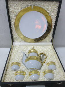 (10)*Hand Painted in Thailand Thai production tableware together gold paint teapot hot water only plate plate all 7 point 