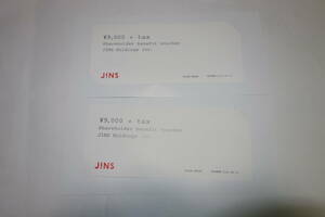 JINS ジンズ 株主優待 9000円分 2枚セット 匿名配送 送料無料