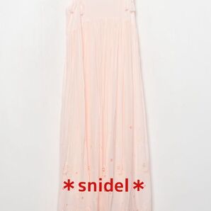 スナイデル 刺繍キャミロングワンピース☆*。