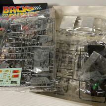 1/24 デロリアン バックトゥザフューチャー パートⅠ/パートⅢ　 プラモデル BackToTheFuture アオシマ 未組立　ステンレスメッキボディー_画像7