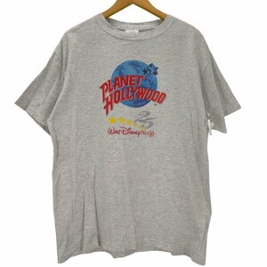 PLANET HOLLYWOOD(プラネットハリウッド) USA製 ロゴ大判プリント Tシャツ メンズ i 中古 古着 0312