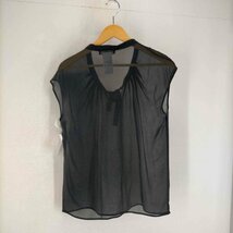 MAX MARA(マックスマーラ) シースルーリボンタイノースリーブギャザーブラウス レディース JPN： 中古 古着 0226_画像2