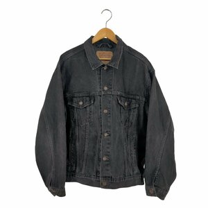 Levis(リーバイス) USA製 ボタン裏715刻印 70507-4159 後染め ブラック デニムトラ 中古 古着 1003