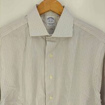BROOKS BROTHERS(ブルックスブラザーズ) USA製 ストライプ ドレスシャツ メンズ 15 中古 古着 0230_画像3