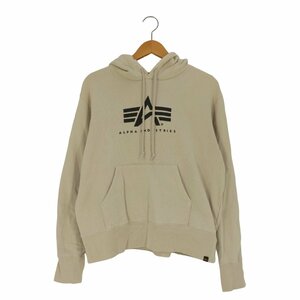 ALPHA INDUSTRIES(アルファインダストリーズ) ロゴプリントプルオーバーパーカー メンズ J 中古 古着 0354