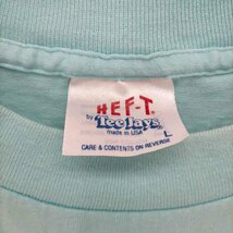 HEF-T(ヘフト) 80-90S USA製 両面プリント シルクスクリーン シングルステッチ S/S T 中古 古着 0547_画像6