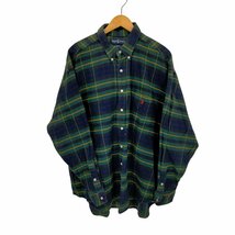 RALPH LAUREN(ラルフローレン) BIG SHIRT スモールポニー刺繍ネルシャツ メンズ im 中古 古着 0408_画像1